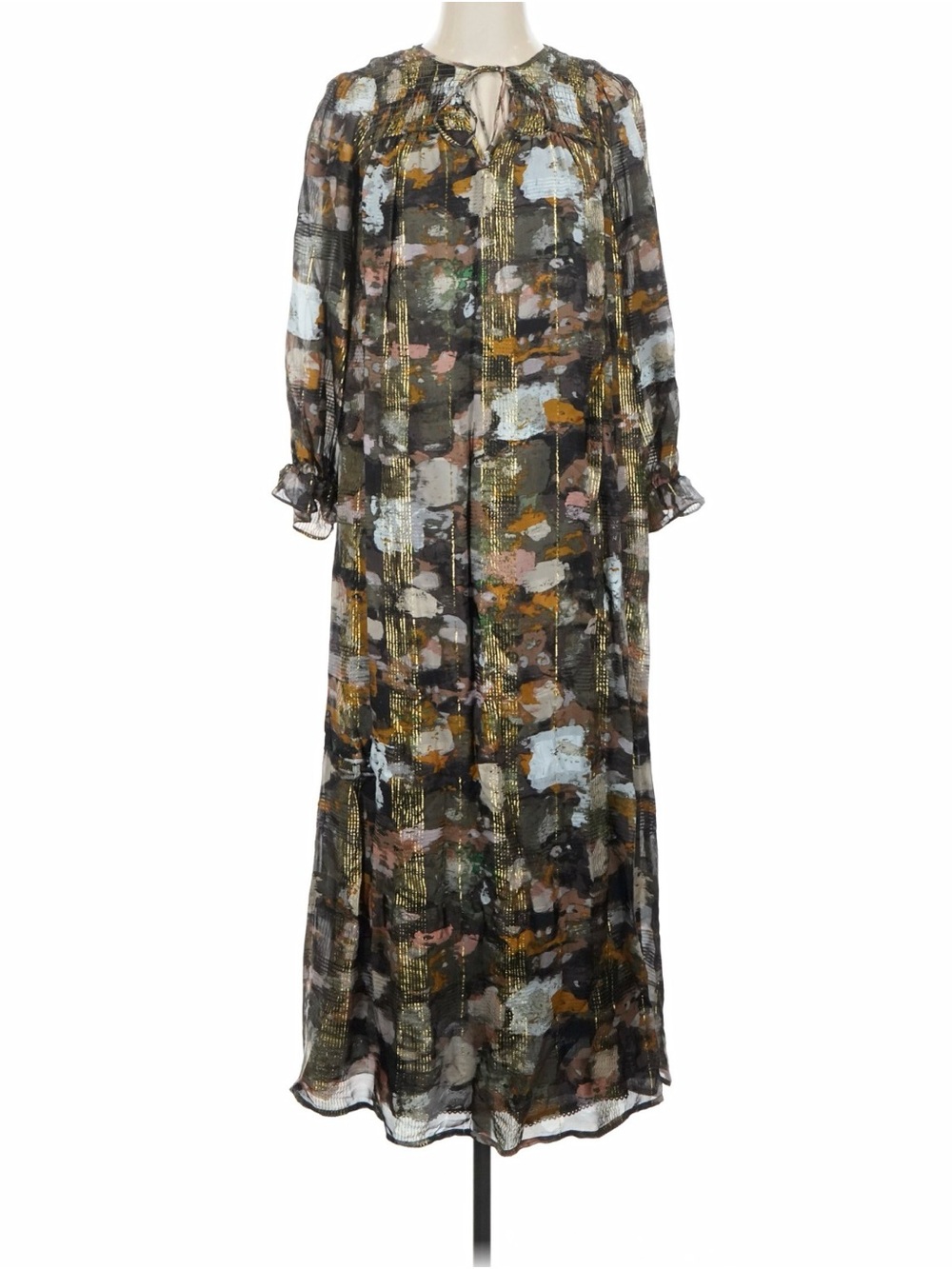 BNWT Anthropologie Blair shimmer maxi dress